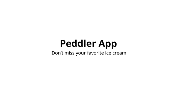 Peddler App provisional logo